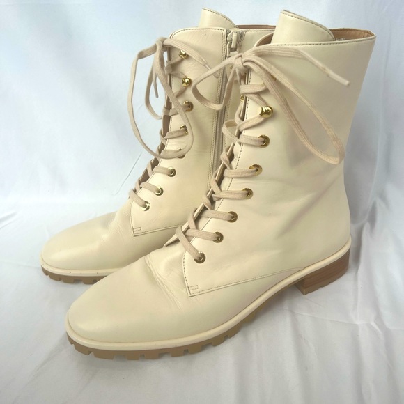 Stuart Weitzman Shoes - BNWT Cream coloured Stuart Weitzman ankle boots size 8.5